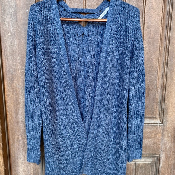 Solid side slip cardigan sweater.  New without tags. - Picture 3 of 5